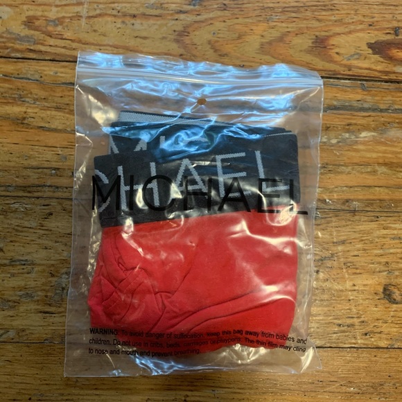 Men’s Red Michael Boxer-Brief - Picture 2 of 2